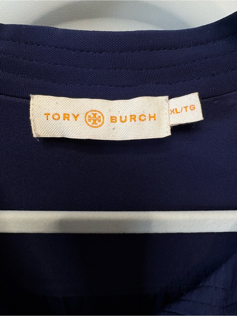 Tory Burch Valentina Navy Long-Sleeve Dress - Picture 4 of 8